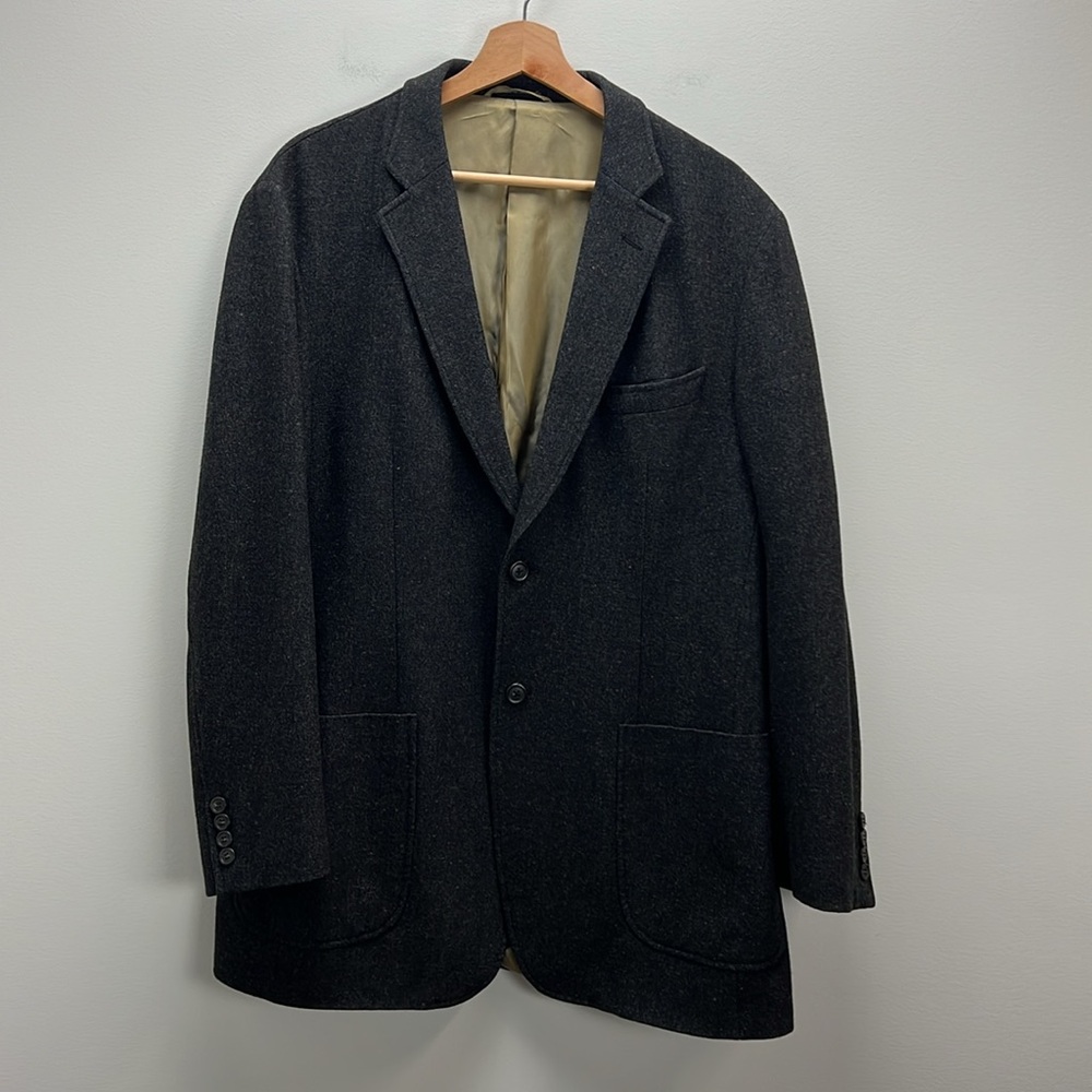 Ibiza Valencia Wool Tweed Sport Coat Blazer Mens Size 42 L Academia Classic